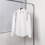 Alexander McQuee Over-the-shoulder embroidered shirt - 1