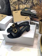 Christian Dior Black 30 Montaigne Heeled Sandal 36 - 1
