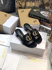 Christian Dior Black 30 Montaigne Heeled Sandal 36 - 6