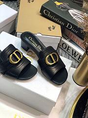 Christian Dior Black 30 Montaigne Heeled Sandal 36 - 4
