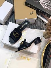 Christian Dior Black 30 Montaigne Heeled Sandal 36 - 5