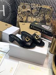 Christian Dior Black 30 Montaigne Heeled Sandal 36 - 3