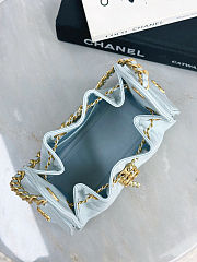 Chanel 25 Small Handbag for Women Grained Light Blue - 2