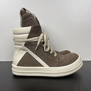 Rick Owens Scarpe Pelle Geobasket Dust & Milk - 1