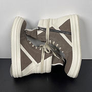 Rick Owens Scarpe Pelle Geobasket Dust & Milk - 4