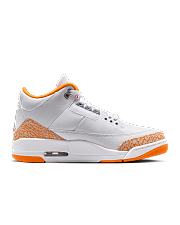 Air Jordan 3 White and Orange Peel CK9246-101 - 3