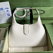 GUCCI Aphrodite medium white leather hobo shoulder bag Size 39x38x2cm - 2