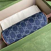 Gucci Ophidia GG Mini Dark Blue And Brown Leather Size 17.5x12x5.5cm - 5