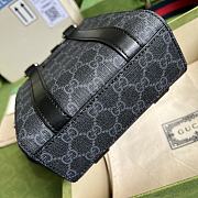 Gucci GG Supreme GG Web Canvas/Leather Mini Tote Bag Black Size 16x 20x 7cm - 3