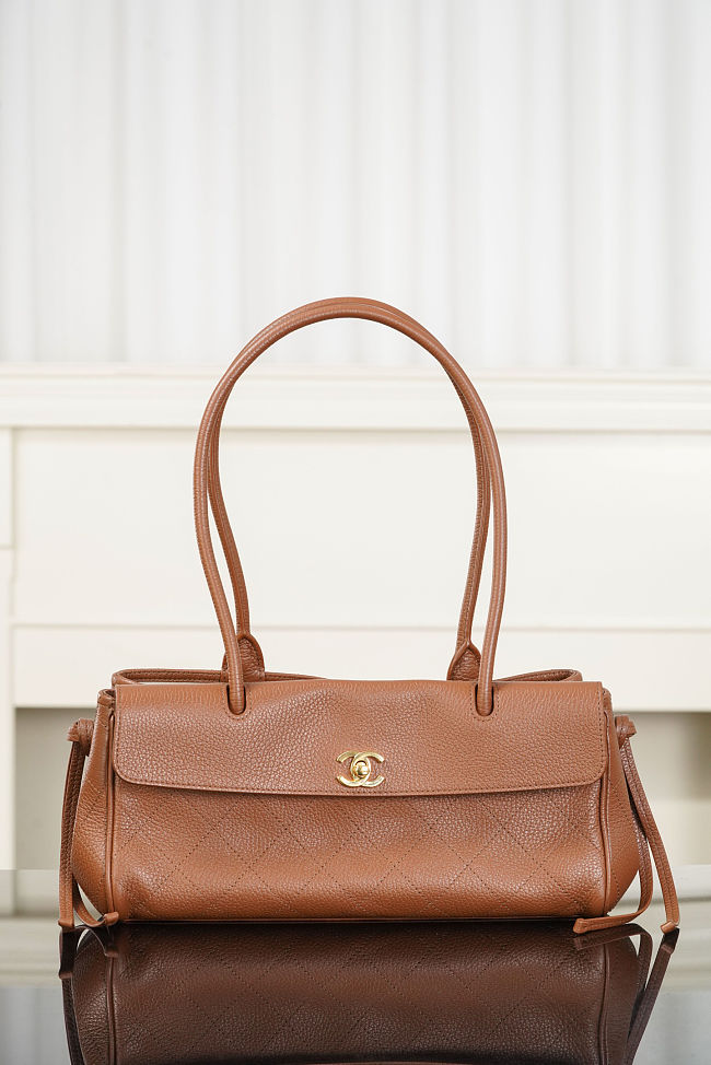 Chanel Runway Baguette Bag 26S Caramel Mini Size 15x30.5x11.5cm - 1