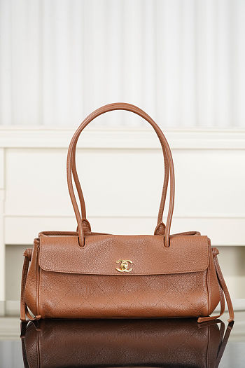 Chanel Runway Baguette Bag 26S Caramel Mini Size 15x30.5x11.5cm