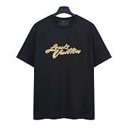 LV Embroidered Signature T-Shirt Noir 1AHW94 - 1