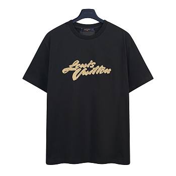 LV Embroidered Signature T-Shirt Noir 1AHW94