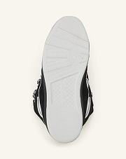 LanVin CURB SNEAKERS IN LEATHER Black/White FU-SKDK12-BICO-E25100037 - 5