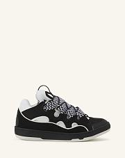 LanVin CURB SNEAKERS IN LEATHER Black/White FU-SKDK12-BICO-E25100037 - 4