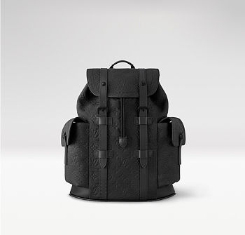 LV Christopher PM Monogram Taurillon Leather LG Backpack Size 32 x 39 x 12 cm