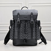 Coach Hitch In Signature Canvas ‘Black’ Backpack C7673-JICHR Size 31x42x14.5cm - 1
