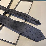 Gucci Silk Tie Bee 4E002 1160 Gray - 4