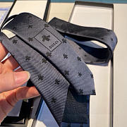 Gucci Silk Tie Bee 4E002 1160 Gray - 2