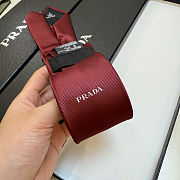 New Prada Men's Red Silk Tie - 6