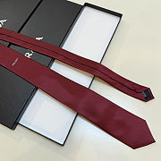 New Prada Men's Red Silk Tie - 5