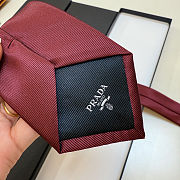 New Prada Men's Red Silk Tie - 3