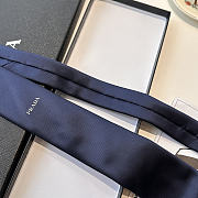 Prada Tie Navy Blue Silk - 4