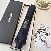 Prada Tie Navy Blue Silk - 3
