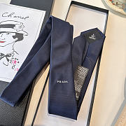 Prada Tie Navy Blue Silk - 2