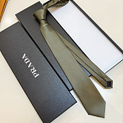 Prada Green Men Re-Nylon Gabardine Tie - 1