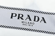 Prada striped letter logo short-sleeved White t-shirt - 3