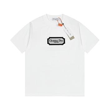Christian Dior Couture T-Shirt Relaxed Fit White Cotton Jersey