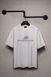 Balenciaga Active Logo T Shirt In Off White - 1