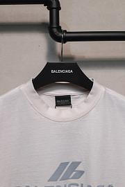 Balenciaga Active Logo T Shirt In Off White - 4