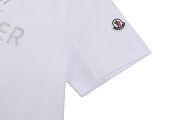 Moncler Metallic Logo Print Crewneck T-Shirt White Men's - 3