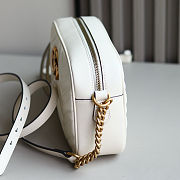 GG Marmont small camera bag in white leather Size 24 x 13 x 7cm - 5