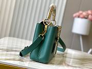 Louis Vuitton Emeraude Green Mini Python Capucines Size 27 x 18 x 9cm - 6