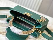 Louis Vuitton Emeraude Green Mini Python Capucines Size 27 x 18 x 9cm - 5
