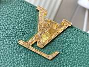 Louis Vuitton Emeraude Green Mini Python Capucines Size 27 x 18 x 9cm - 3