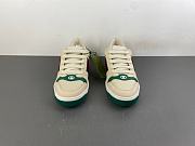 Men's Screener sneaker in white mesh green leather A000GA FAGAT 9545 - 6