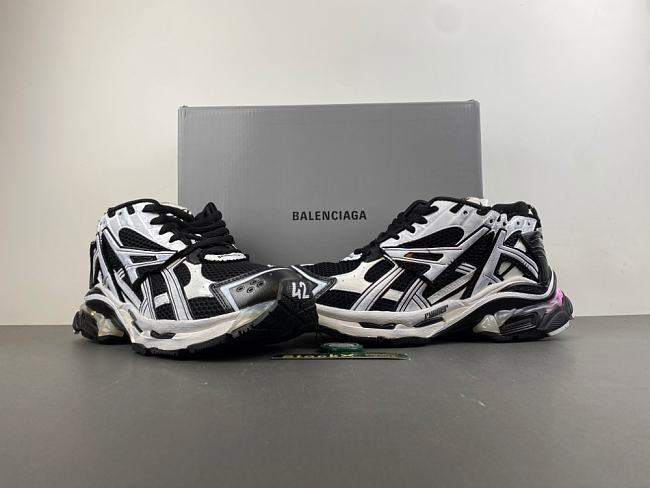 Balenciaga Runner Led Sneaker 'Black White' 677403-W3RB2 9010 - 1