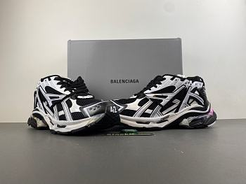 Balenciaga Runner Led Sneaker 'Black White' 677403-W3RB2 9010