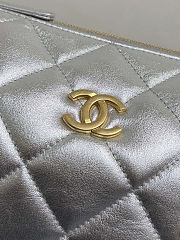 Chanel Bowling Bag Silver Size 15.5x24x11.5cm - 2