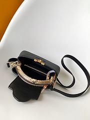 Louis Vuitton Black Leather Python Capucine Mini bag Size 21 x 13.6 x 8 cm - 3