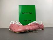 Bottega Veneta Orbit Flash Calfskin Camelia Low Top Sneakers - 1