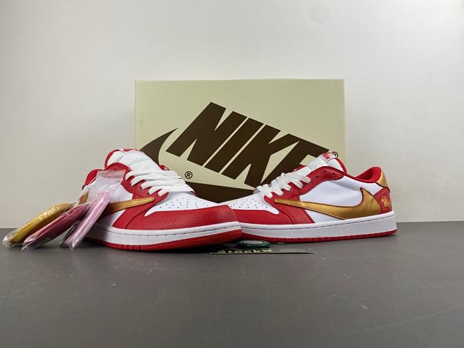 Travis Scott x Air Jordan 1 Low 2026 Custom Red - 1