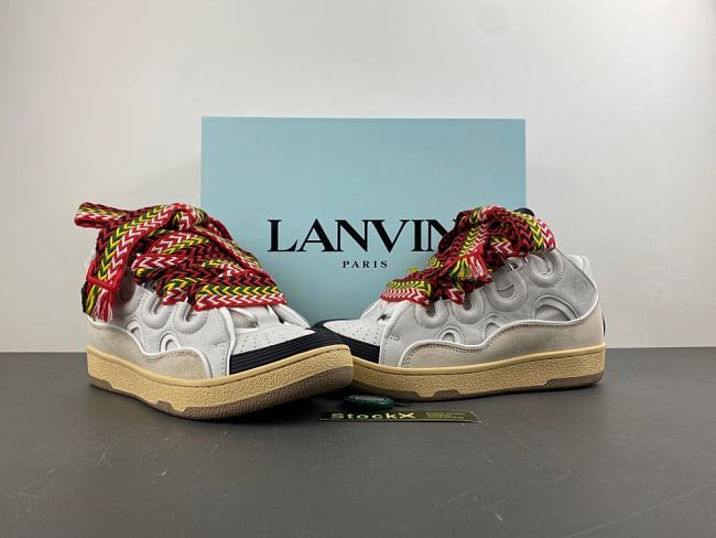 Lanvin LEATHER CURB SNEAKERS - FU-SKDK12-DRA2-P2500 - 1