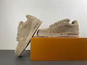 LV Trainer Distressed Beige Sneaker 1AKBOC - 2