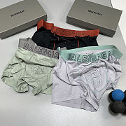 Balenciaga Men's Luxury Underwear 3-Pack Boxers - 3