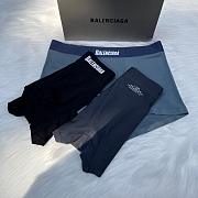 Balenciaga Style Men's Seamless Trunks (Set of 3) - 3